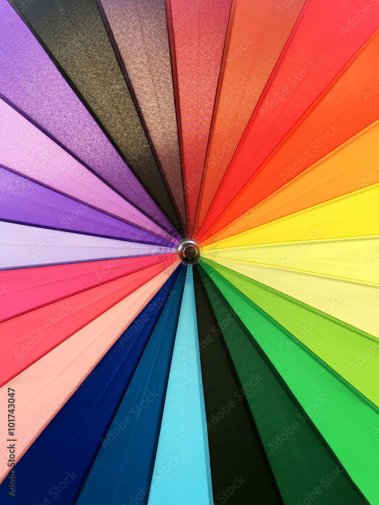 Fototapeta premium Color pattern of an umbrella background.