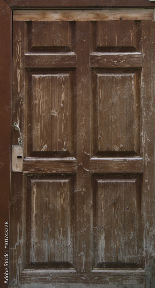 Old wooden door. Old wooden door.