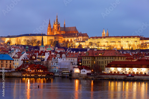 Prague St. Vitus Cathedral and Mala Strana, Czech Republic