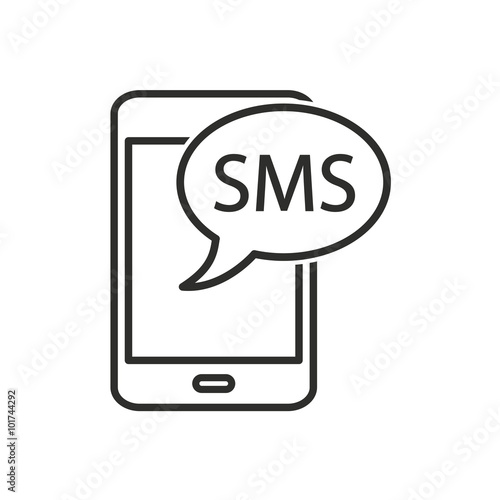 SMS - vector icon.