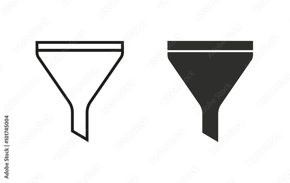 Funnel - vector icon. Funnel - vector icon.