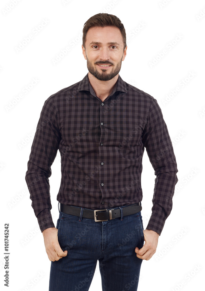 Man looking at camera Man looking at camera