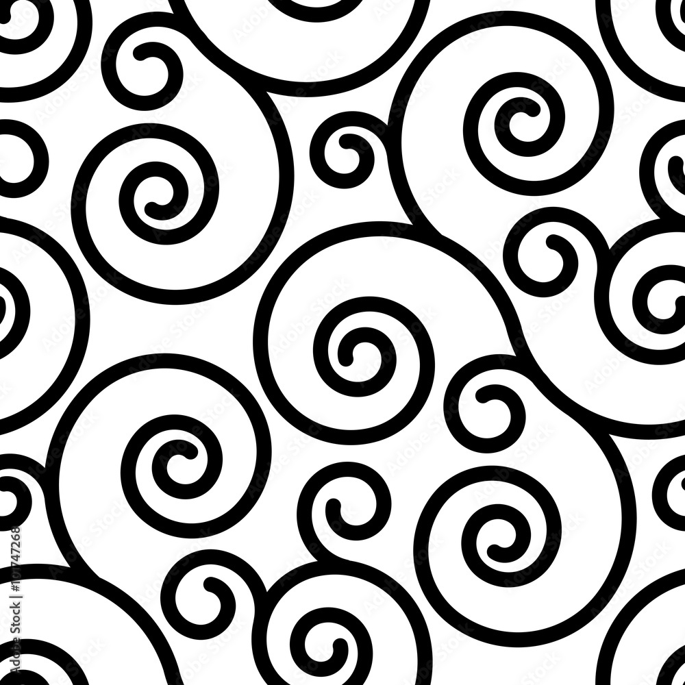 Seamless ornament swirl pattern Seamless ornament swirl pattern