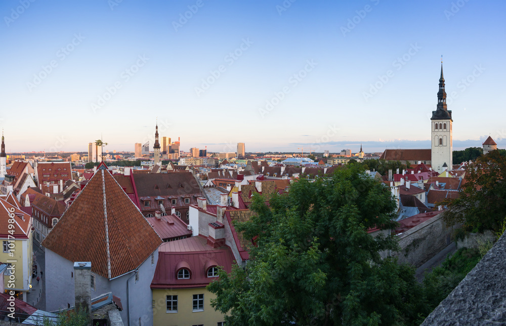 Old Tallinn in the evening