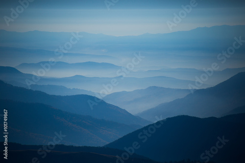 Fototapeta Naklejka Na Ścianę i Meble -  Fog in the mountains.
