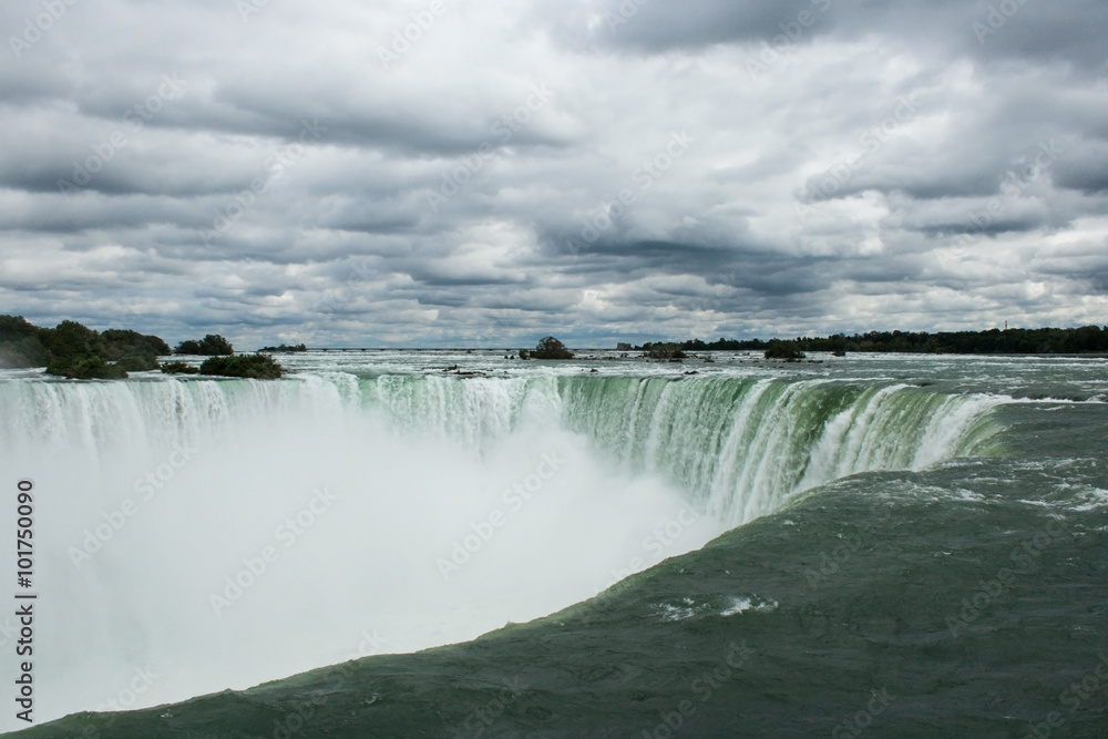 Niagara Falls Horseshoe on Cloudy Day Niagara Falls Horseshoe on Cloudy Day