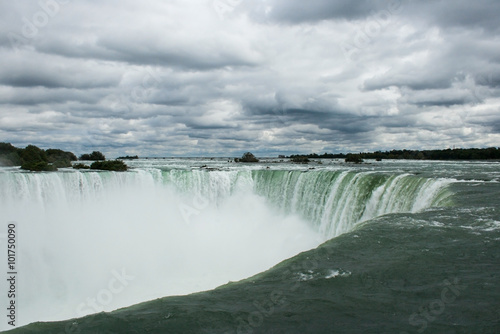 Niagara Falls Horseshoe on Cloudy Day