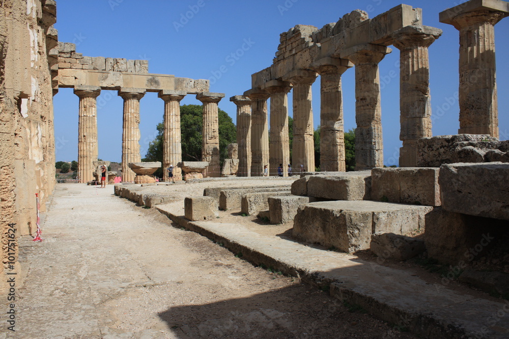 Archaeological area of Selinunte in Sicily

