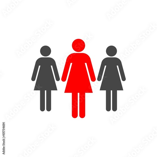 Group of three women icon