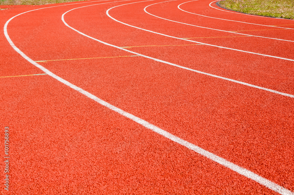 dividing line running track at the stadium dividing line running track at the stadium
