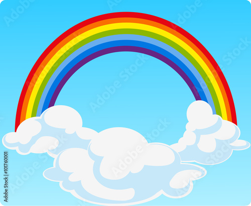 cloud with rainbow