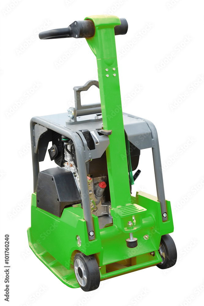 The image of road repair machine under the white background The image of road repair machine under the white background