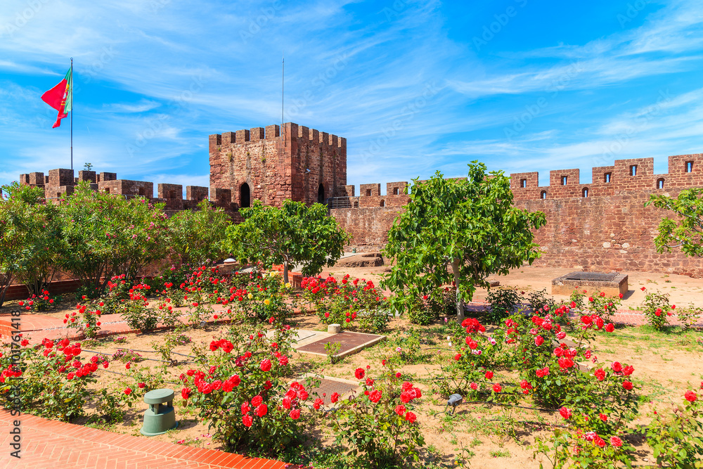 Φωτογραφία Roses blooming in gardens of Silves castle, Algarve region, Portugal