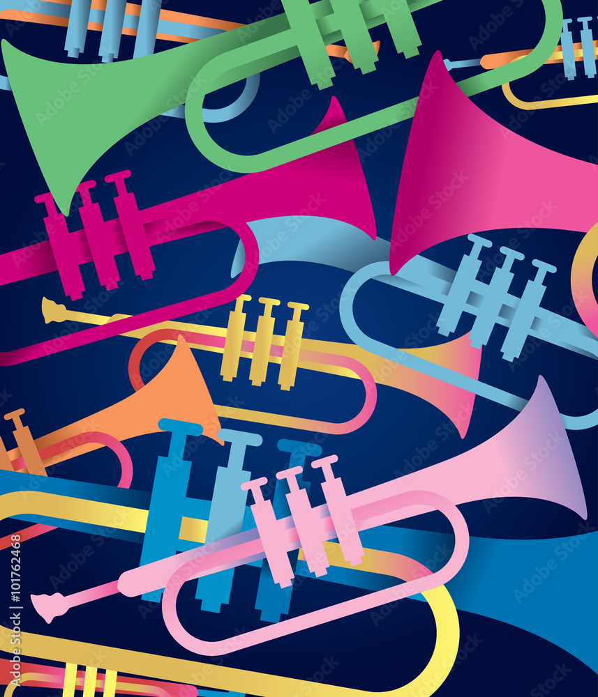 Trumpet Music Event, Jazz Festival (Vector Art) Trumpet Music Event, Jazz Festival (Vector Art)