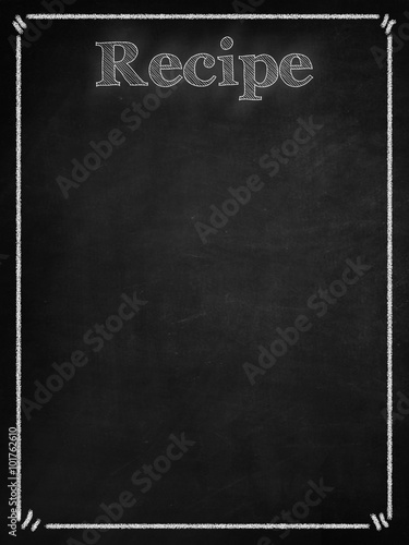 black board for recipe