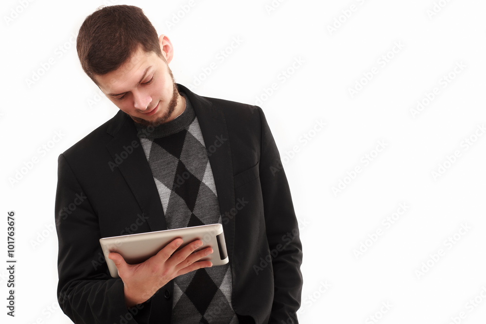 Businessman looking at his tablet Businessman looking at his tablet