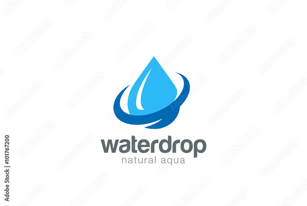 Water drop Logo. Natural Mineral Aqua icon Waterdrop liquid Oil