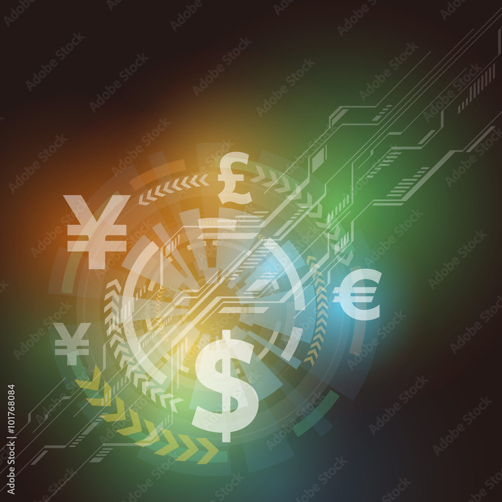 finance technology, image abstract illustration, vector finance technology, image abstract illustration, vector