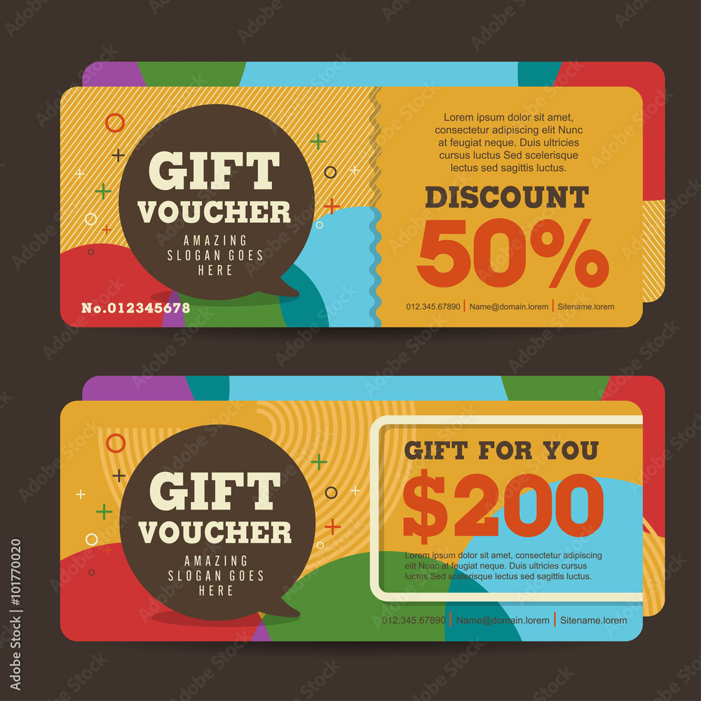 Fototapeta premium Gift Voucher template