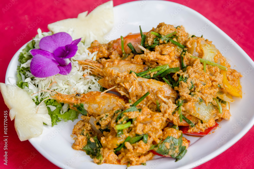 Stir-fried shirmp Stir-fried shirmp