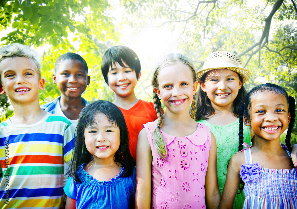 Obraz premium Children Friendship Togetherness Smiling Happiness