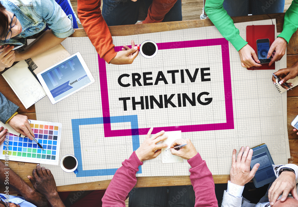 Creative Thinking ideas Imagination Innovation Inspiration Conce - obrazy, fototapety, plakaty 