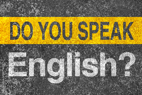 Do you speak English Language Concept