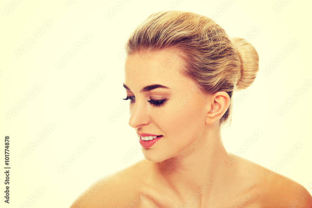 Smiled young naked woman Smiled young naked woman