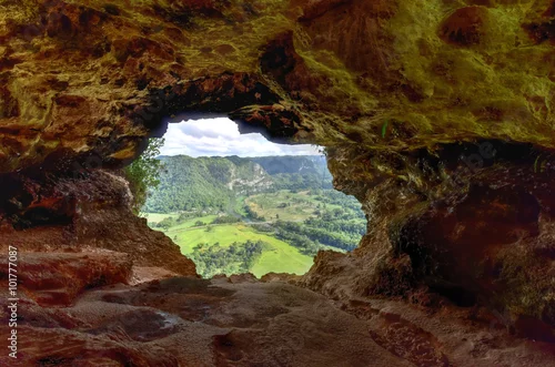 Fototapeta Window Cave - Puerto Rico