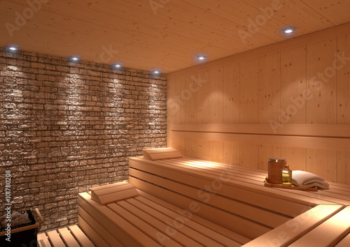 rustikale Sauna