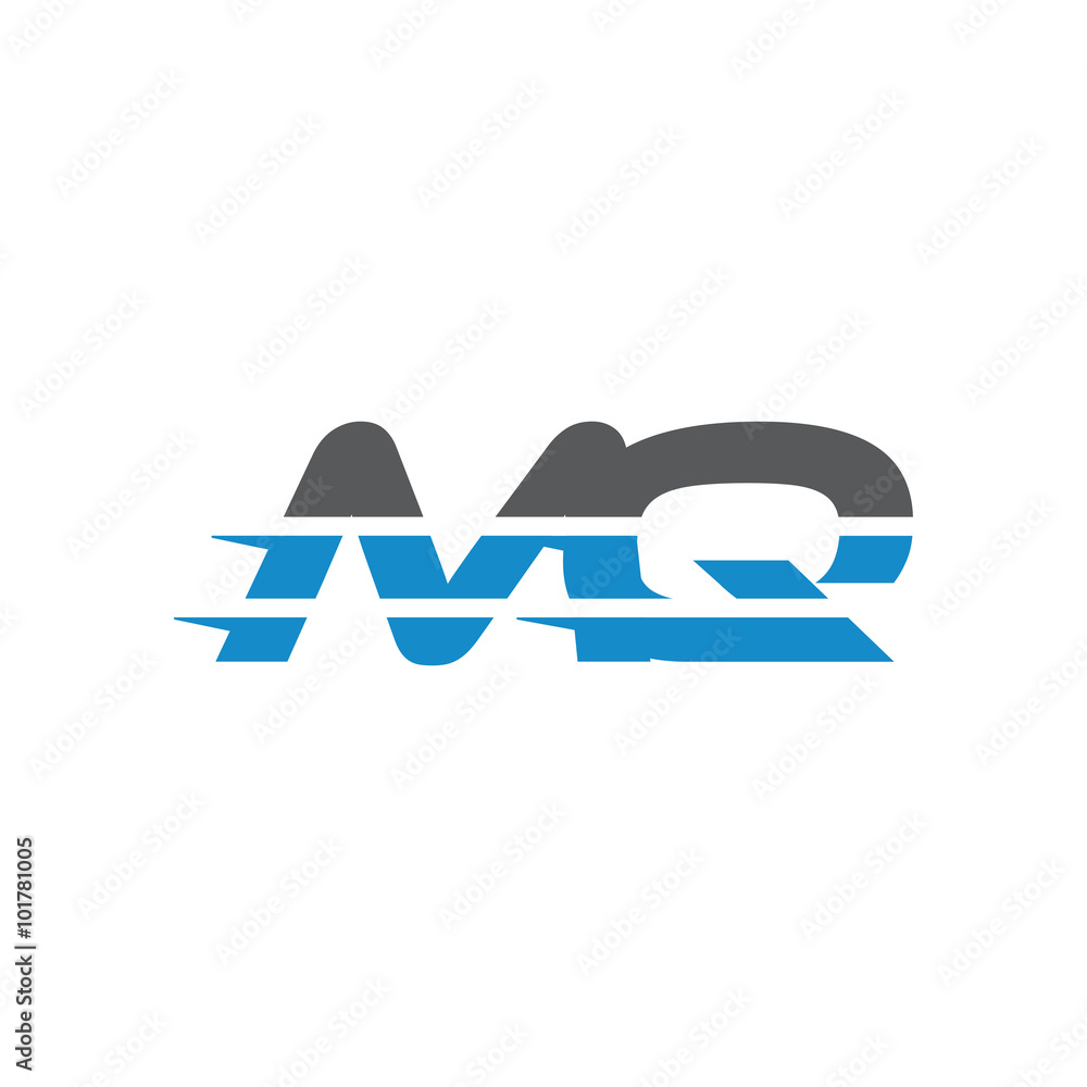 Simple Modern Dynamic Letter Initial Logo mq Simple Modern Dynamic Letter Initial Logo mq