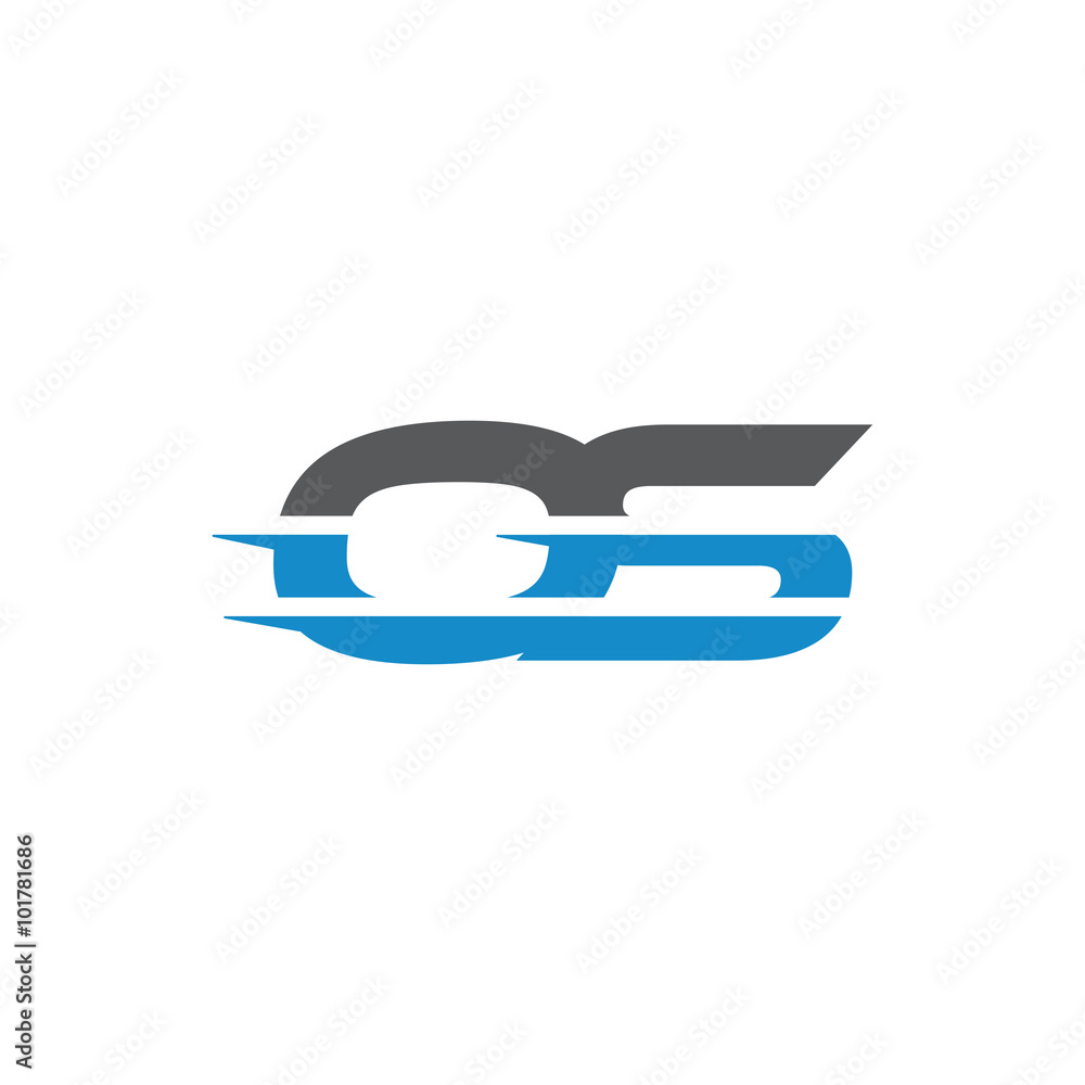 Simple Modern Dynamic Letter Initial Logo os