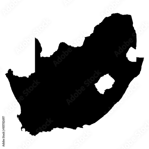 South Africa on white background vector