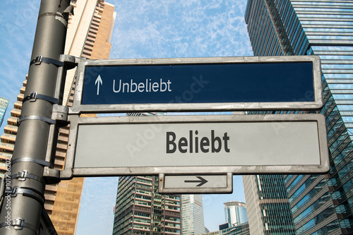 Schild 75 - Beliebt