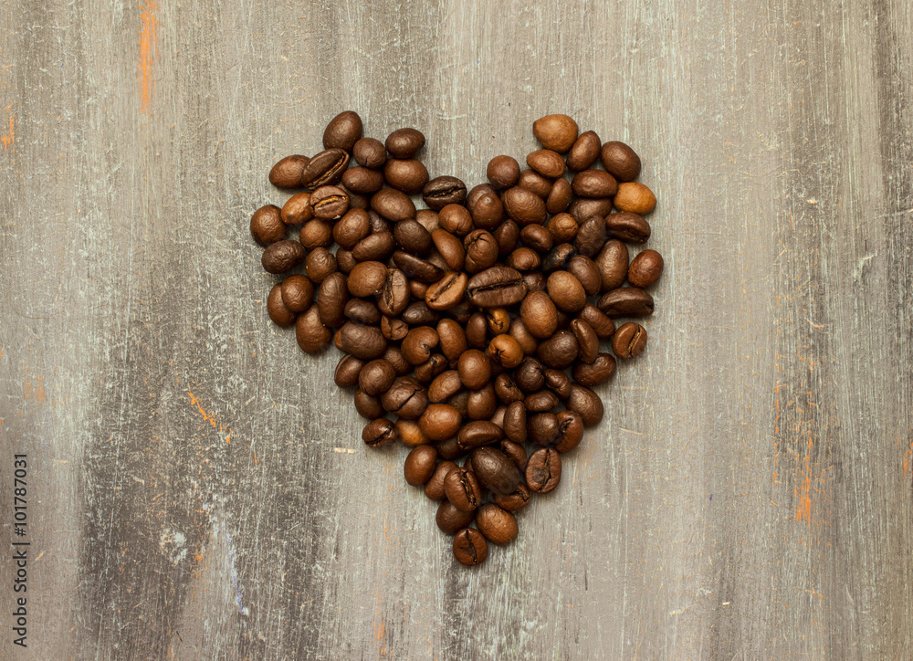 heart from coffee beans heart from coffee beans