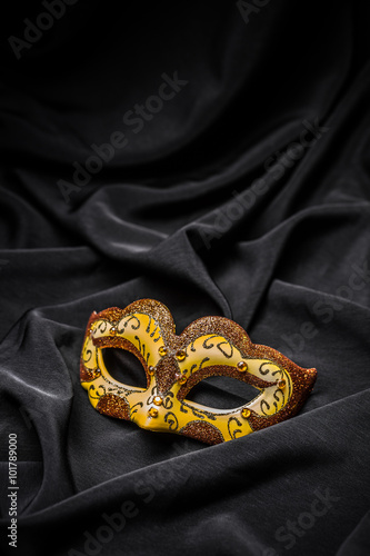 Yellow carnival mask