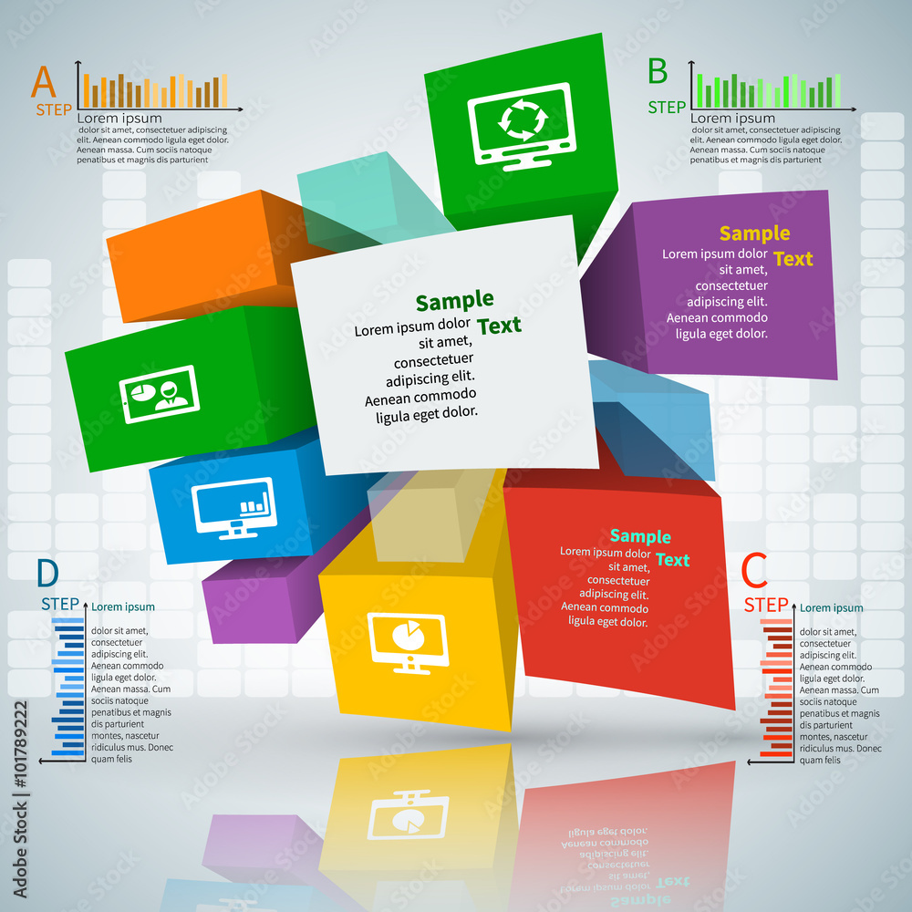Abstract 3D Paper Infographics Abstract 3D Paper Infographics