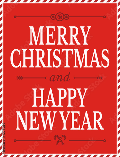 Christmas greeting card  classic design 