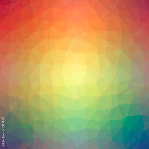Pattern of geometric shapes. Flow of spectrum effect.