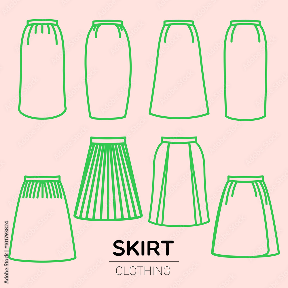 11 Different types of skirts with Names  How to Draw Skirt step by step   Fashion illustration  YouTube