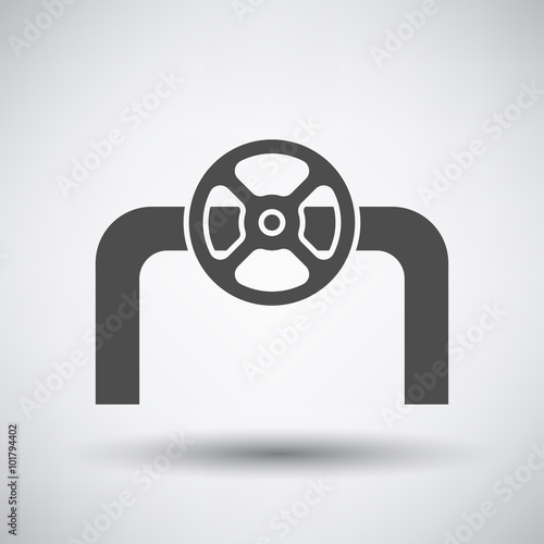 Pipe with valve icon
