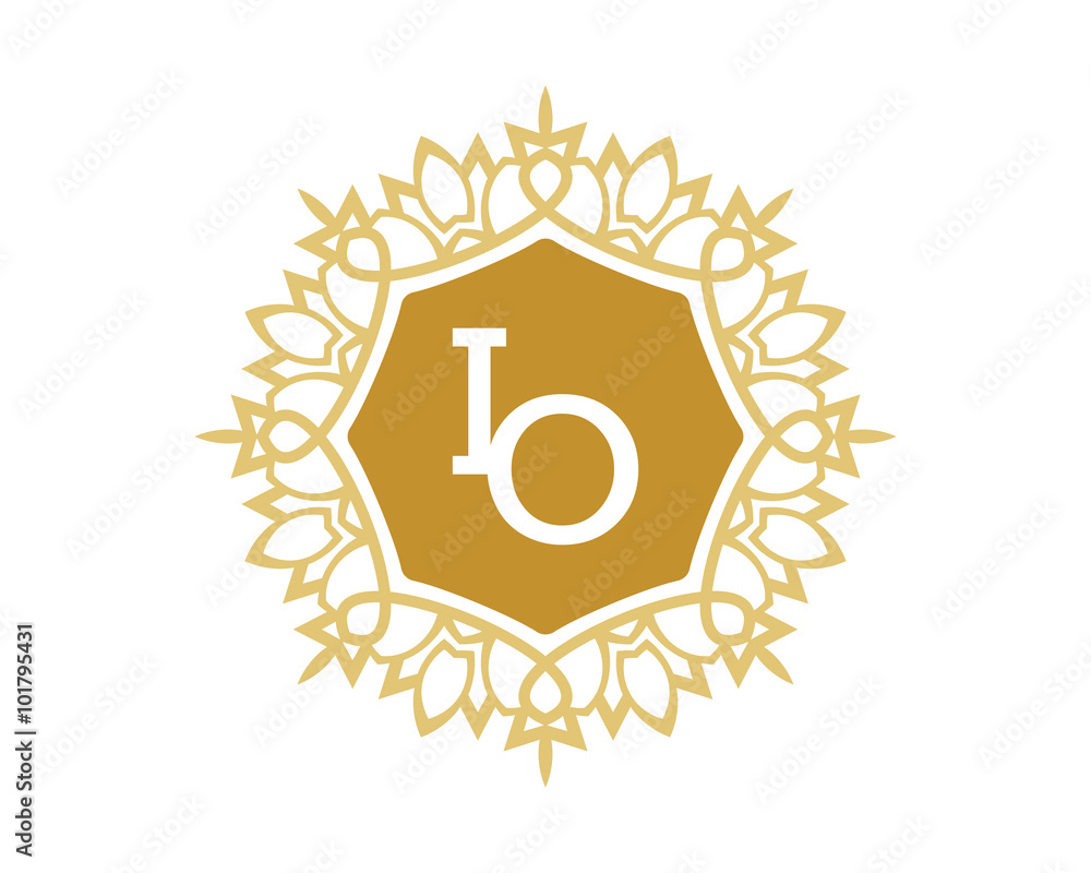 IO initial royal letter logo IO initial royal letter logo