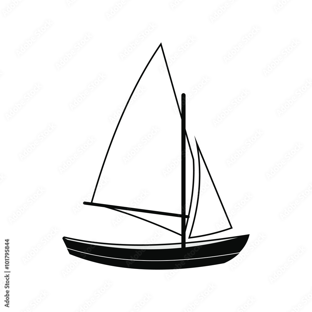 Ship yachts icon
