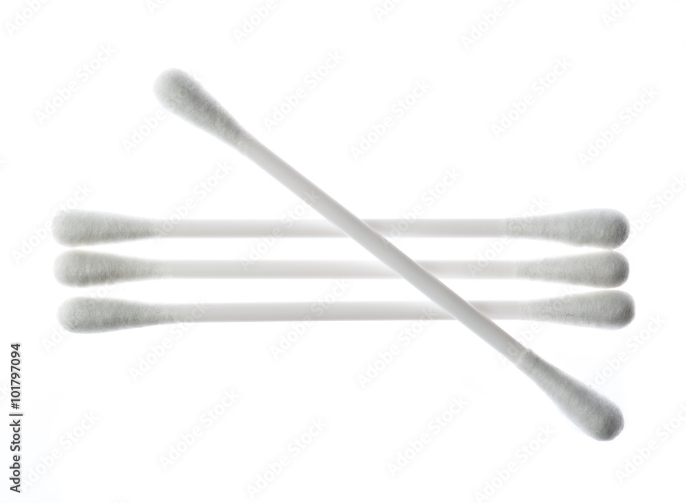 Cotton sticks isolated on the white background Cotton sticks isolated on the white background