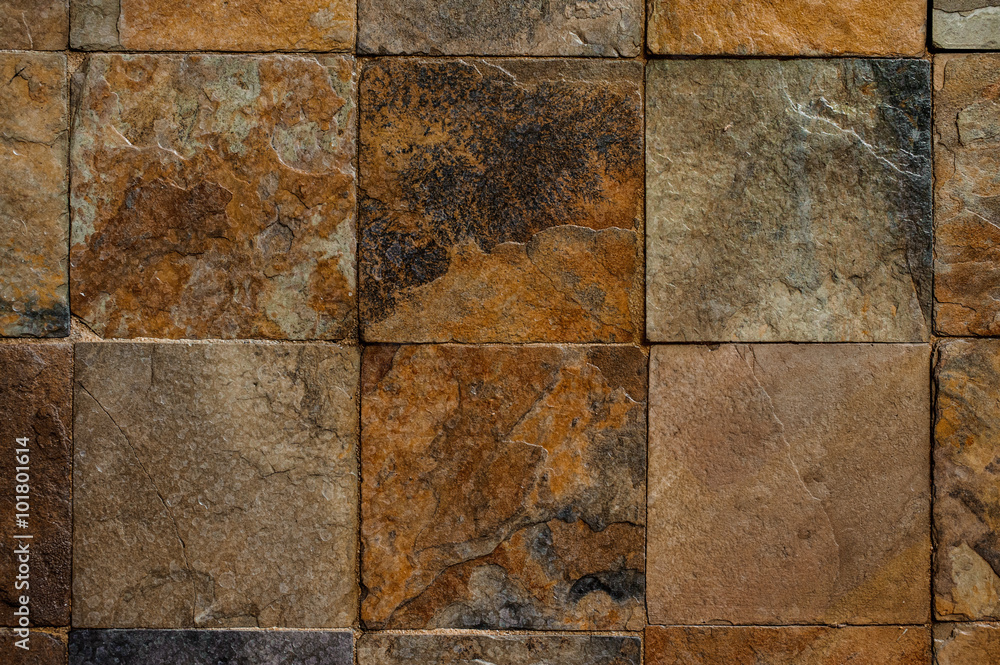 Obraz premium Background of black and brown stone tiles