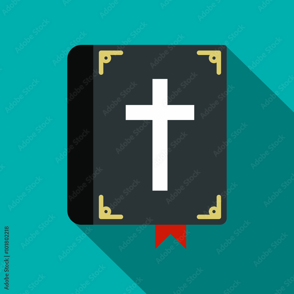Obraz premium Bible single flat icon