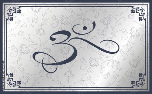 aum syllable, paisley design , Hinduism , India