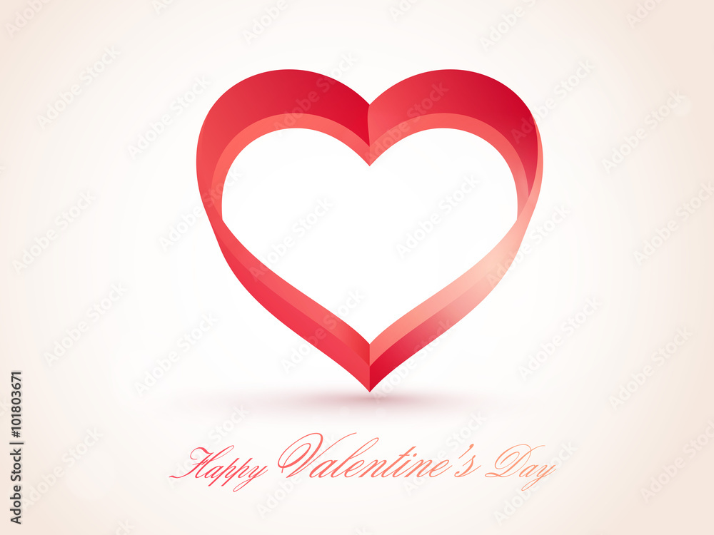 Heart for Valentine's Day celebration.
