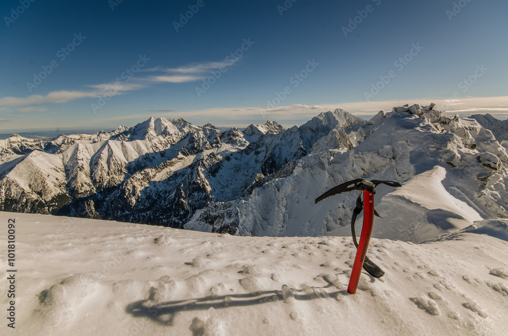 Zima ,szlak na Rysy ,Tatry,Polska,Słowacja