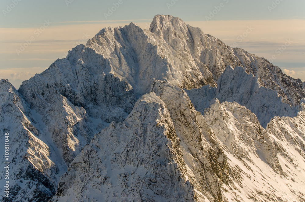Zima ,szlak na Rysy,Tatry,Polska,Słowacja ,Wysoka,Geerlach